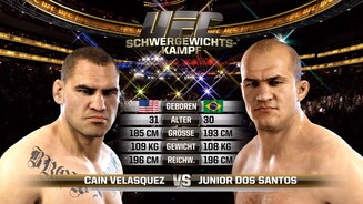 EA Sports UFCVor dem Kampf werden die Fighter in einer vergleichenden Grafik noch einmal gegenübergestellt.