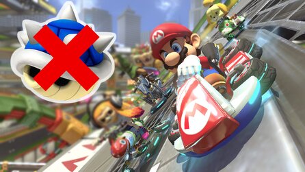 So entkommt ihr in Mario Kart 8 dem blauen Panzer komplett ohne Items - und zwar, indem ihr ihm ganz frech davonfahrt