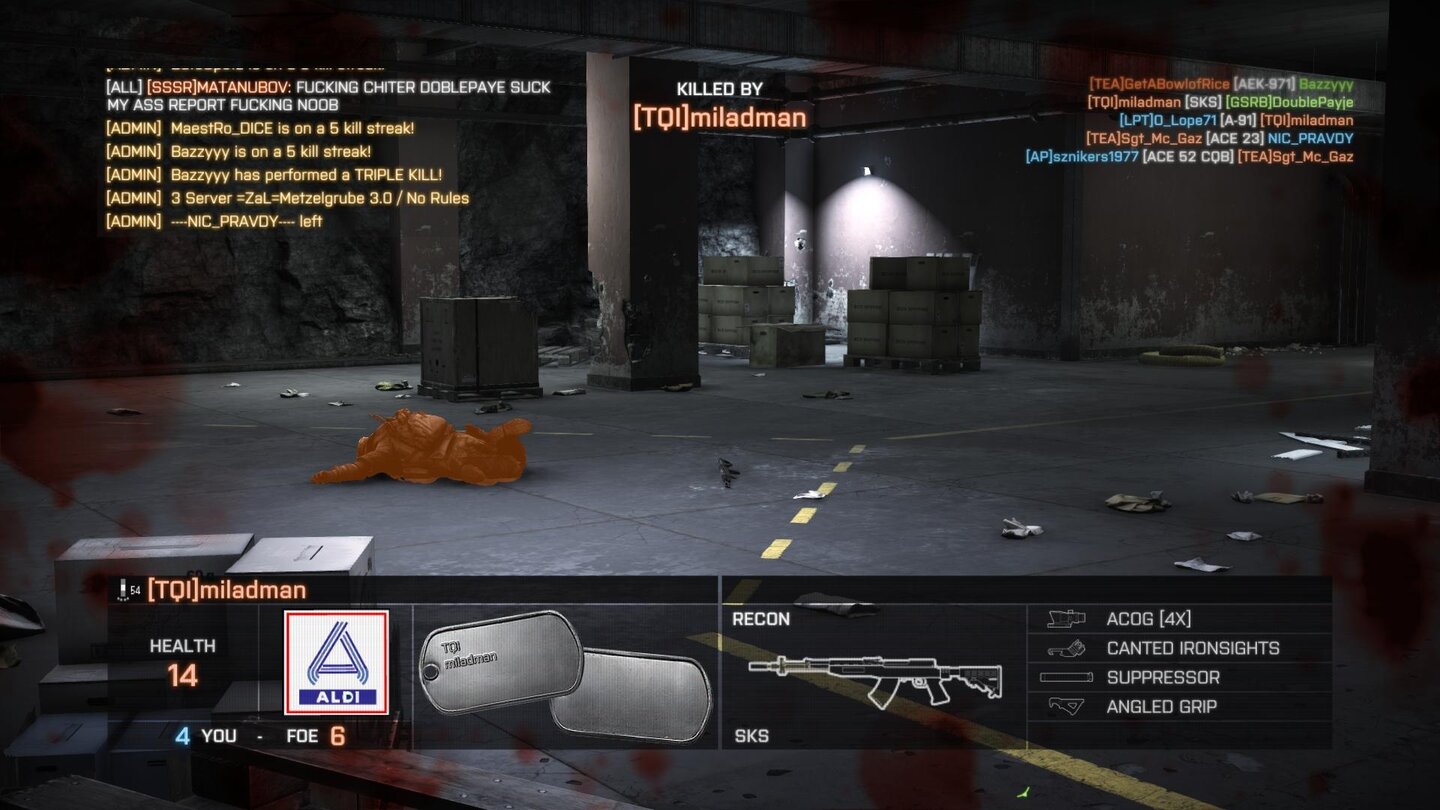 Battlefield 4 Gegenseitige Kills gibt es auch weiterhin - oftmals wegen »outbound packet loss«
