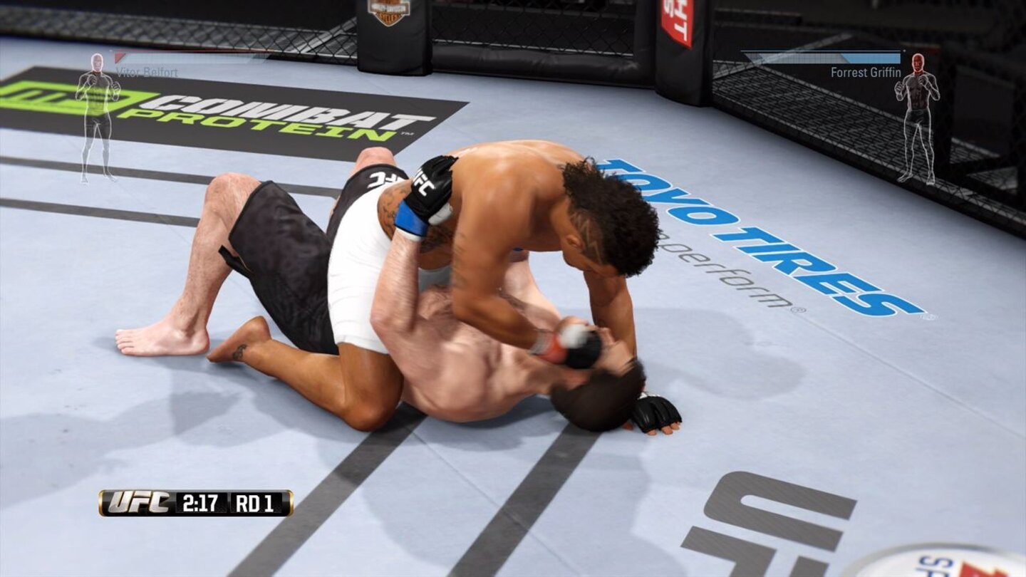 EA Sports UFCIm Bodenkampf sind Positionswechsel von großer Bedeutung.