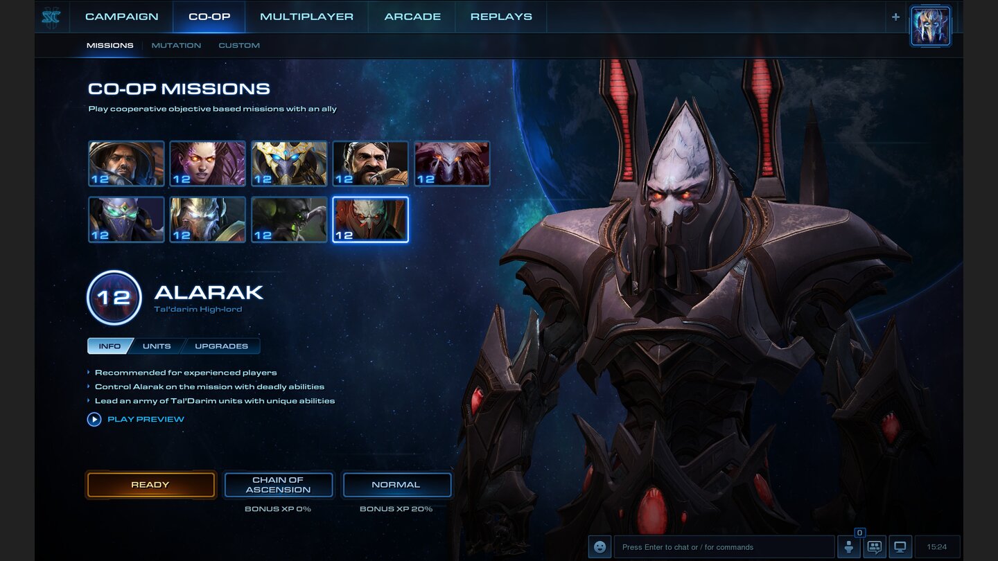Screenshots zum Update 3.6 mit Commander Alarak