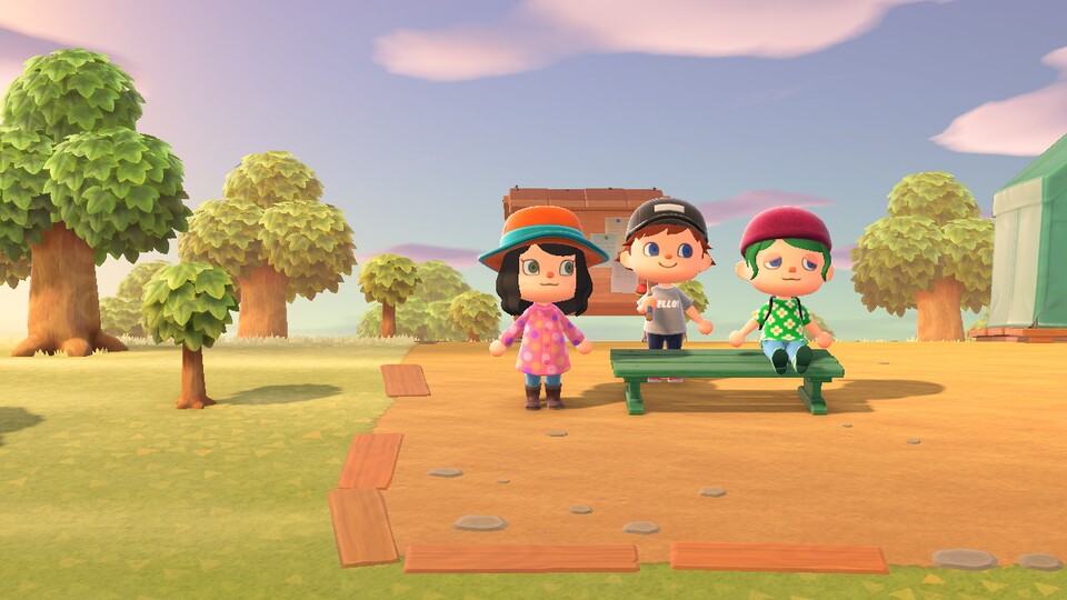 Hier trifft sich ein Teil der GamePro-Redaktion und verlagert die soziale Interaktion auf Animal Crossing.