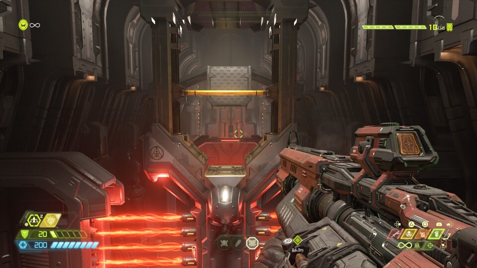 Immer mal wieder fordert uns Doom Eternal zu fordernden Hüpf-Passagen heraus.