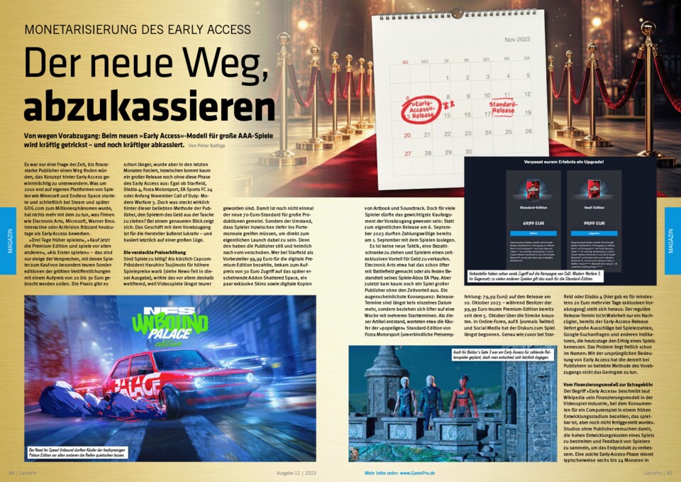 Mit früherem Zugang zu den neuesten Hits wollen die Publisher kräftig absahnen.